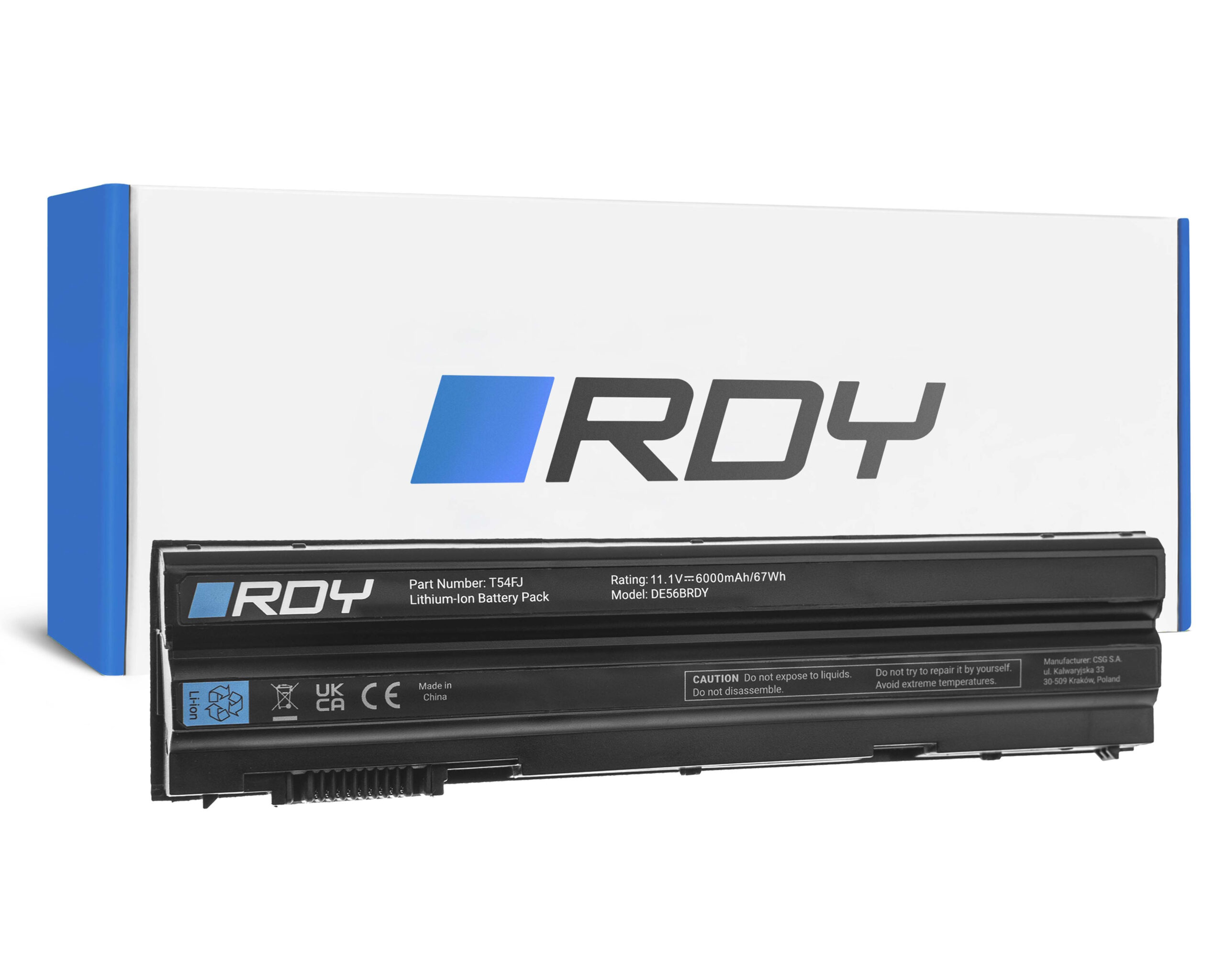 battery-rdy-m5y0x-t54fj-8858x-to-dell-latitude-e5420-e5430-e5520-e5530-e6420 DE56BRDY - Image 1