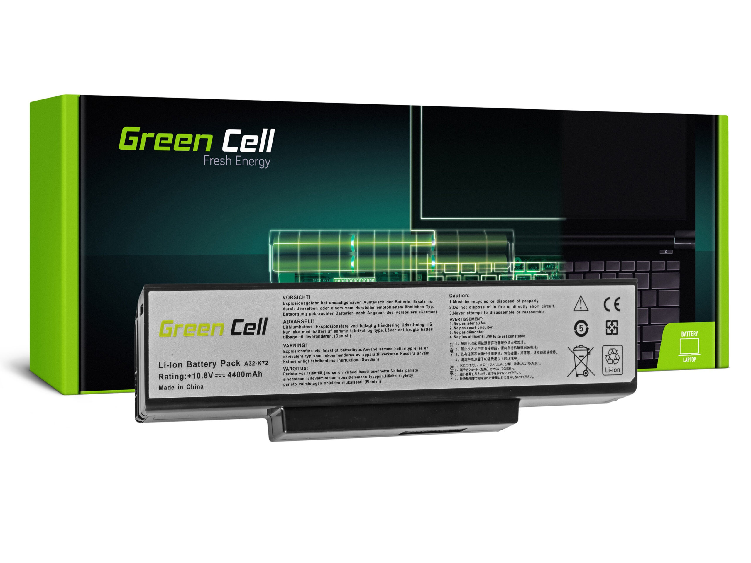 green-cell-battery-for-asus-a32-k72-k72-k73-n71-n73-111v-4400mah AS06 - Image 1