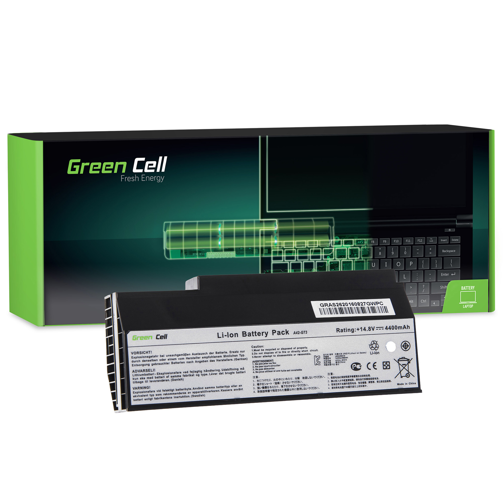 green-cell-battery-for-asus-g53-g73-144v-4400mah AS26 - Image 1