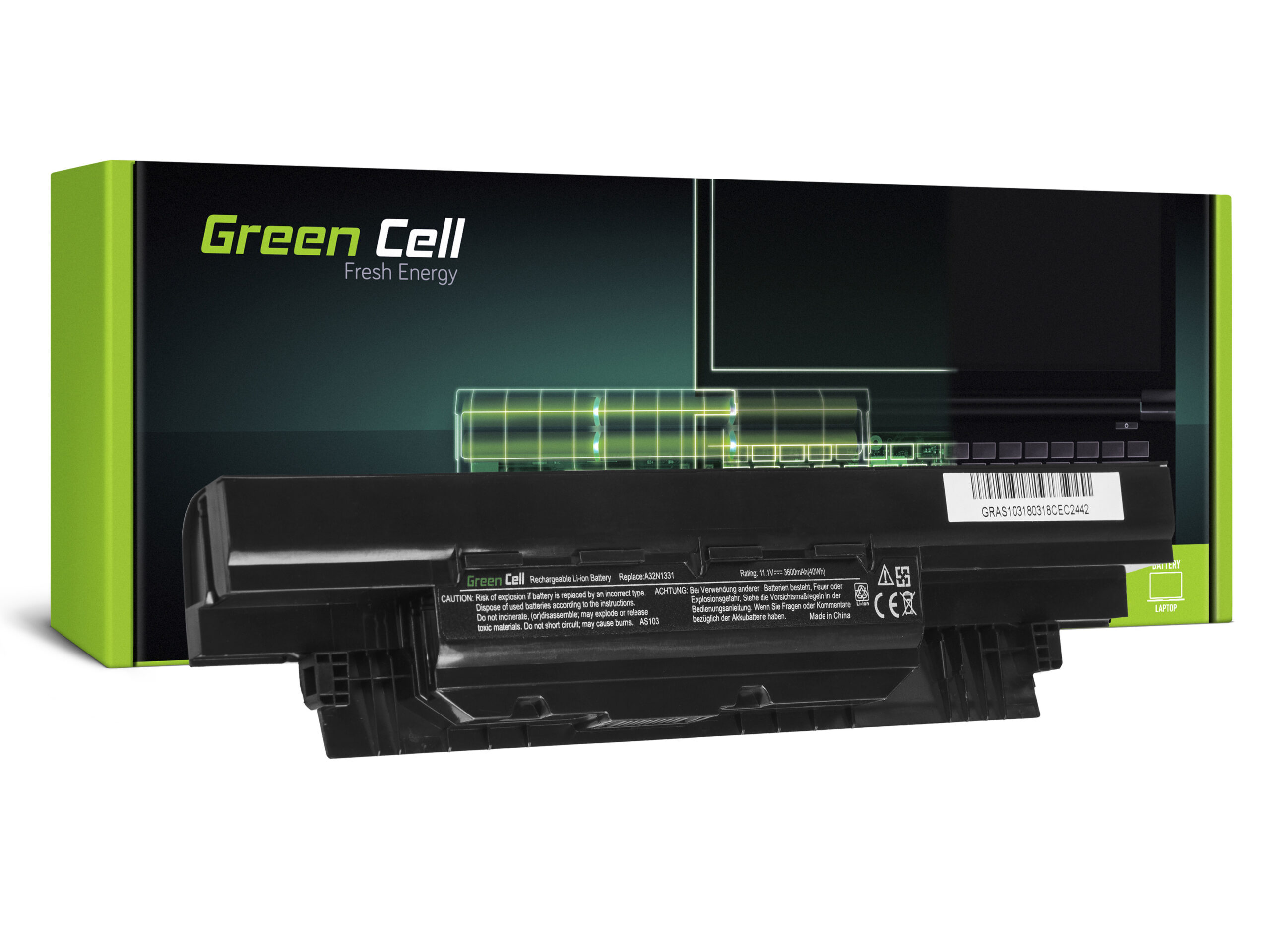 green-cell-battery-for-asuspro-pu551-a32n1331-111v-3600mah AS103 - Image 1