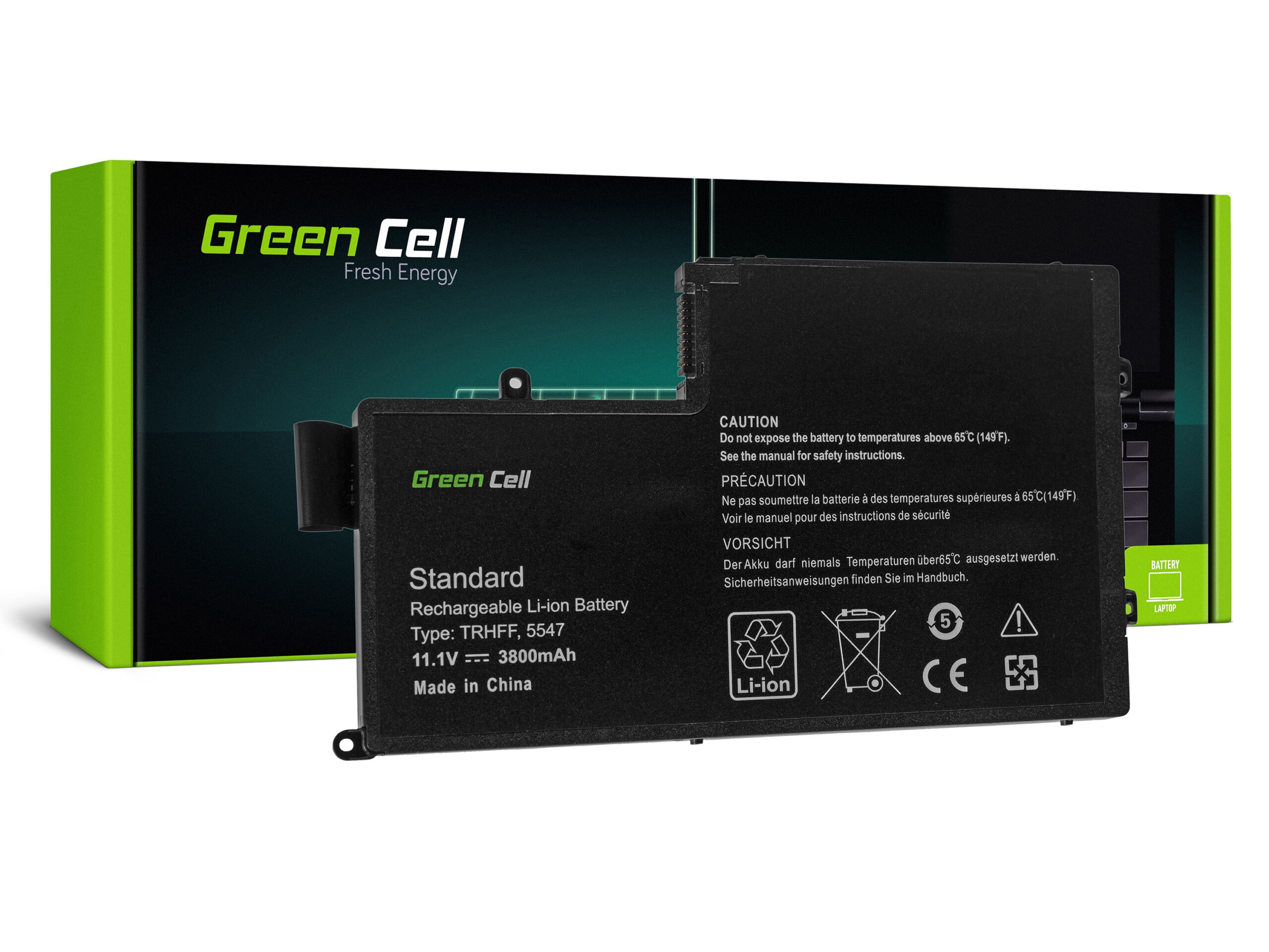 green-cell-battery-for-dell-inspiron-15-5542-5543-5545-5547-5548-111v-3800mah DE83 - Image 1