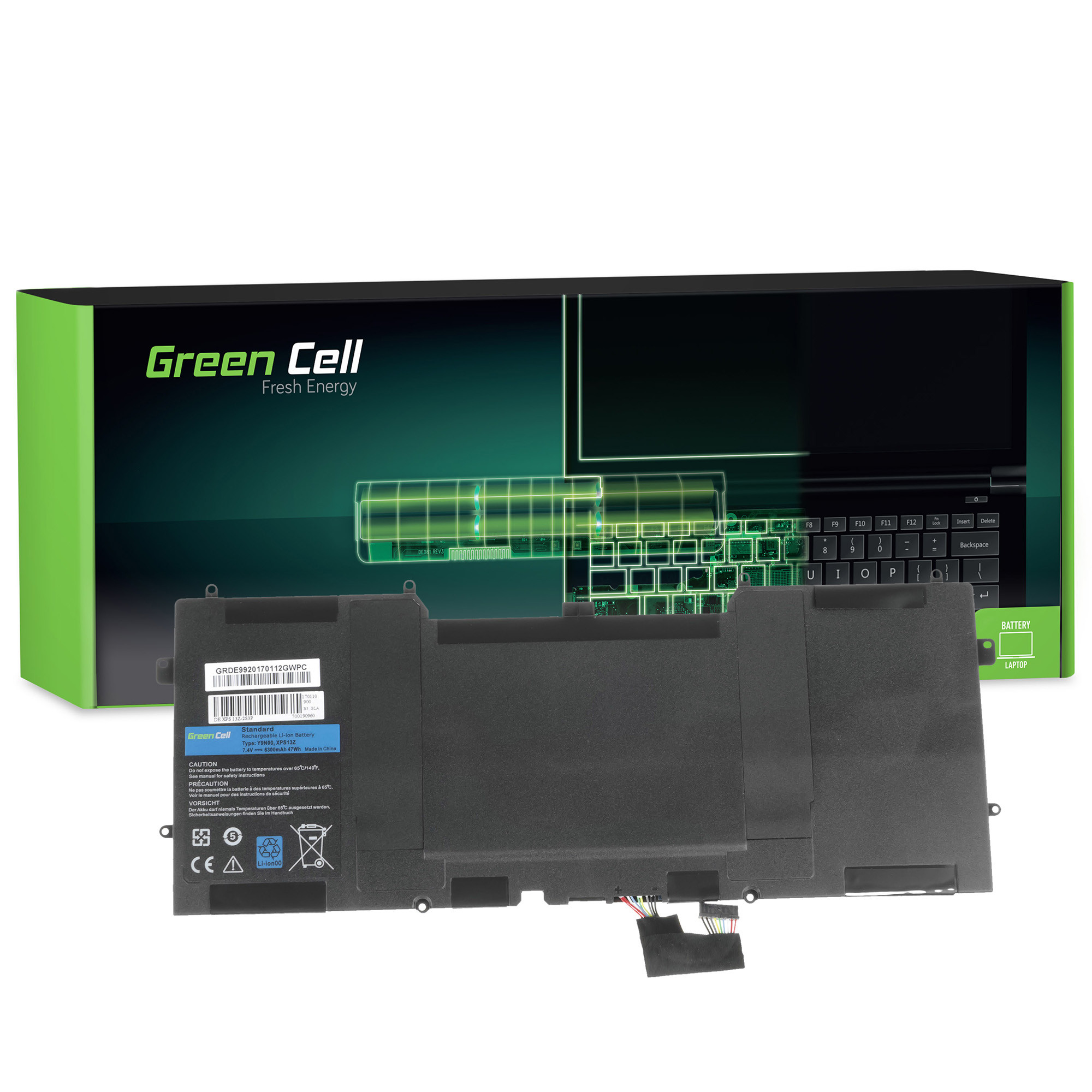 green-cell-battery-for-dell-xps-13-9333-l321x-l322x-xps-12-9q23-9q33-l221x-74v-6300mah DE85 - Image 1