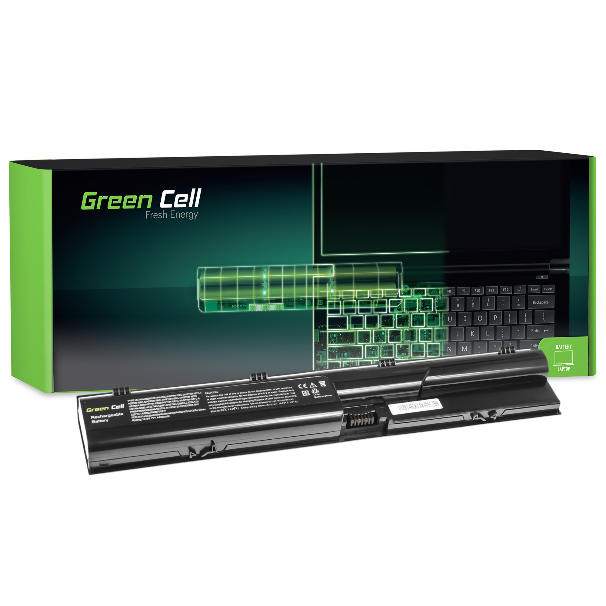 green-cell-battery-for-hp-4430s-4530s-4730s-111v-4400mah HP43 - Image 1