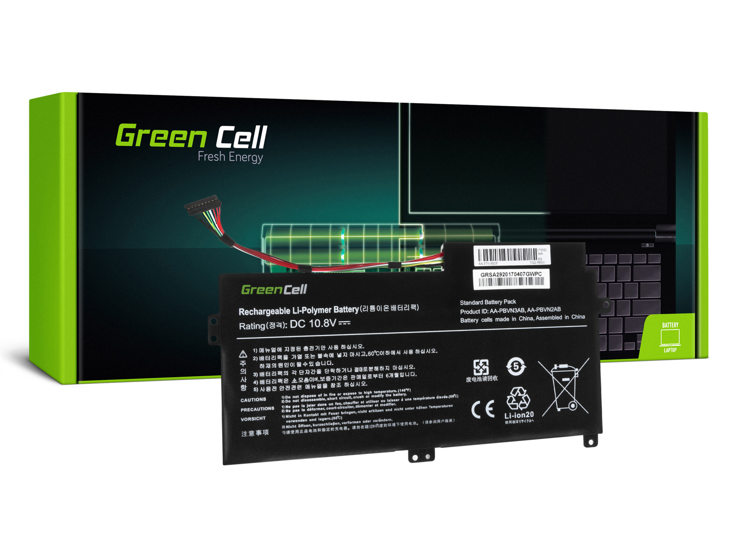 green-cell-battery-for-samsung-370r-370r5e-np370r5e-np450r5e-np470r5e-np510r5e-111v-4000mah SA29 - Image 1