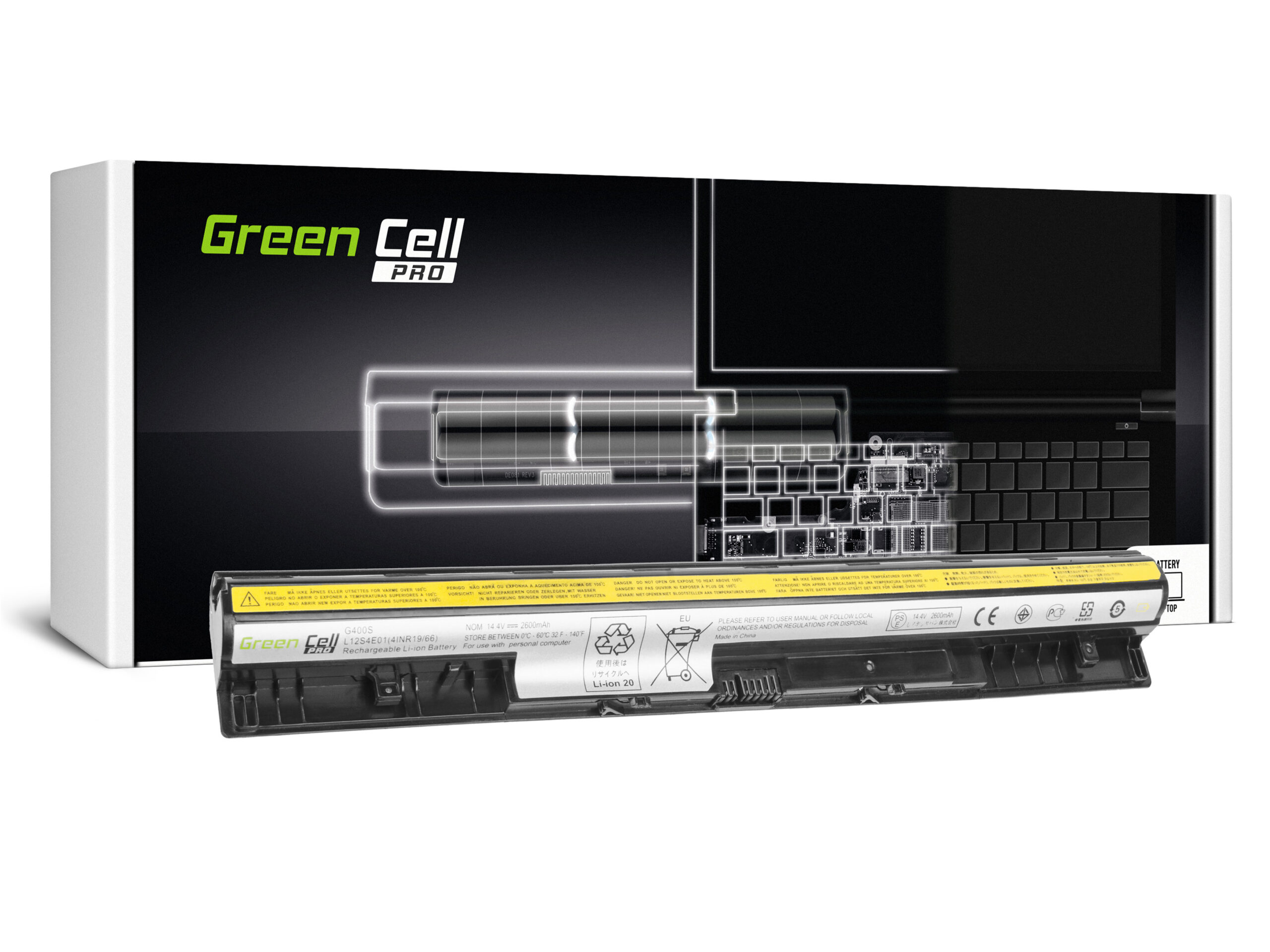 green-cell-pro-battery-for-lenovo-essential-g400s-g405s-g500s-144v-2600mah LE46PRO - Image 1