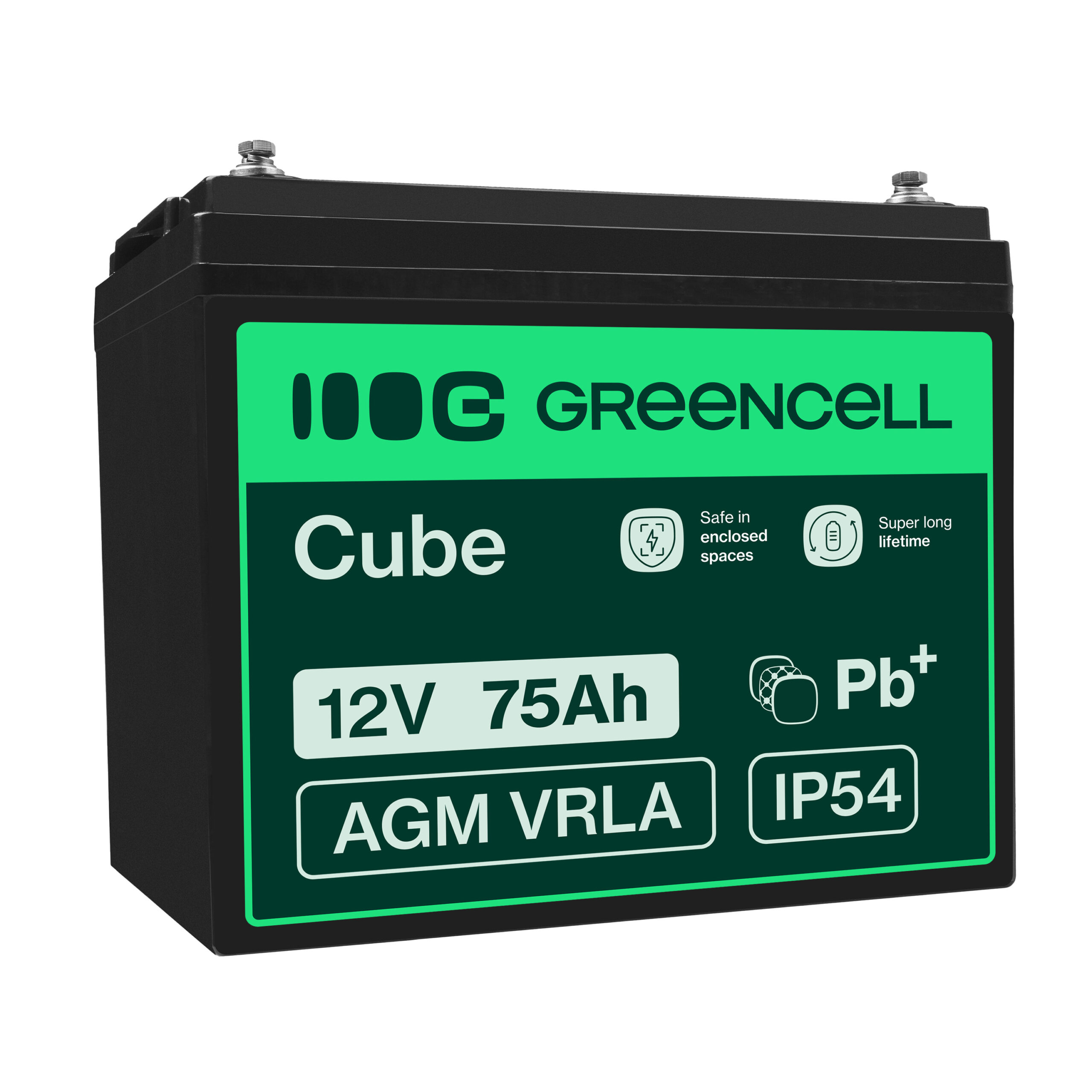 green-cell-agm-battery-12v-75ah AGM25 - Image 1