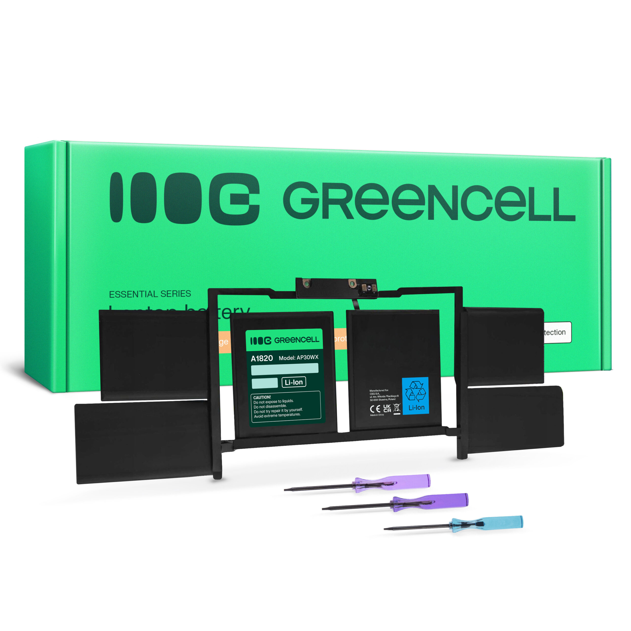 green-cell-battery-a1820-for-apple-macbook-pro-15-a1707-2016-2017 AP30WX - Image 1