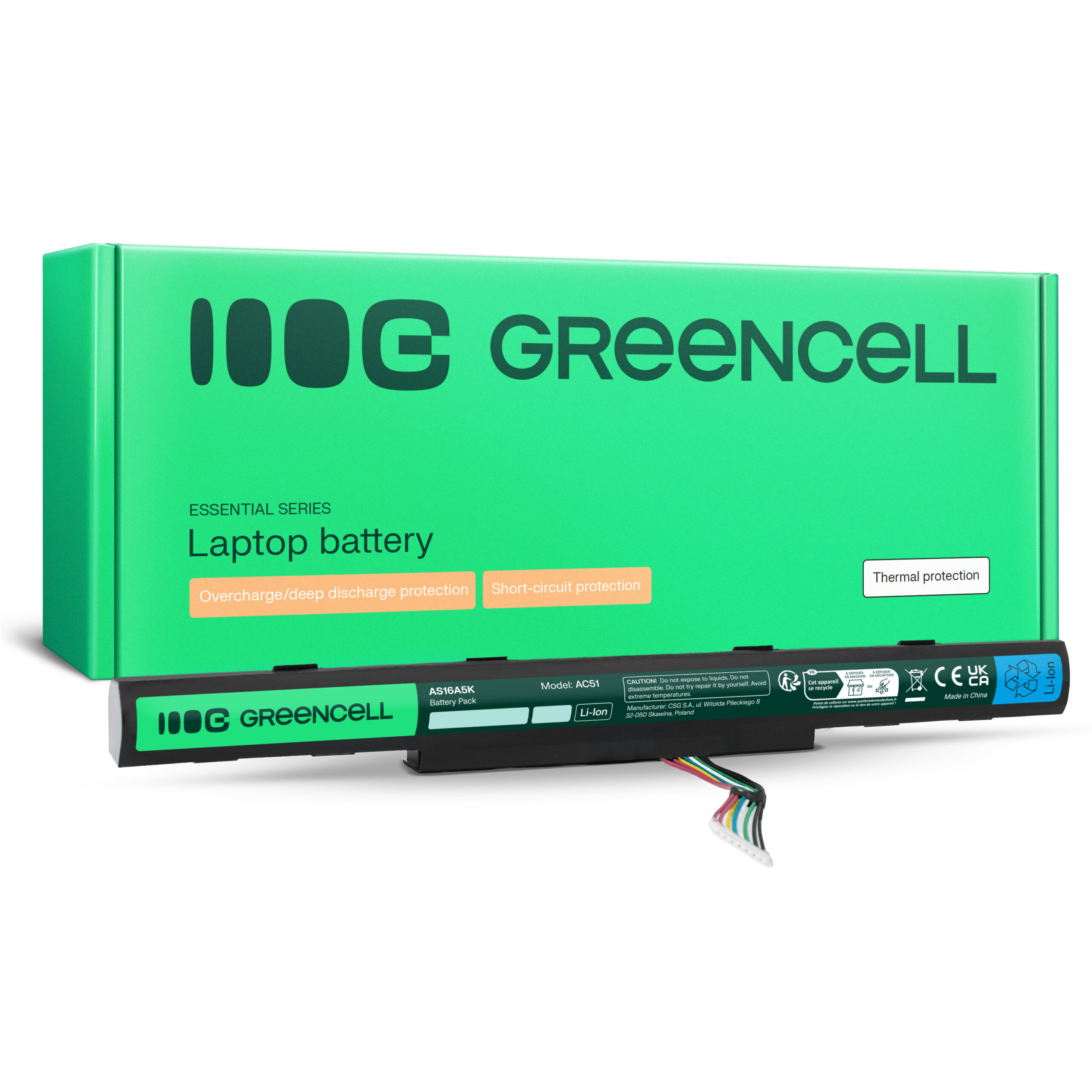 green-cell-battery-for-acer-aspire-e-15-e15-e5-575-e-17-e17-e5-774-144v-2200mah AC51 - Image 1