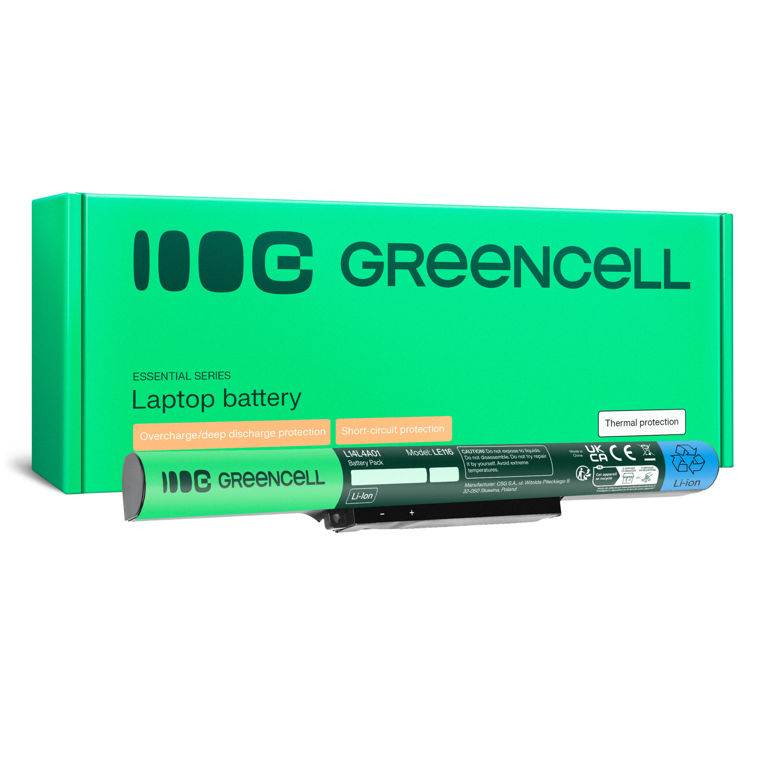 green-cell-battery-for-lenovo-z51-z51-70-ideapad-500-15isk-144v-2200mah LE116 - Image 1